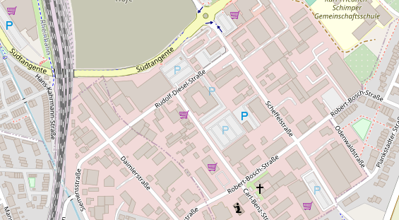 Praxis auf Satellitenbild