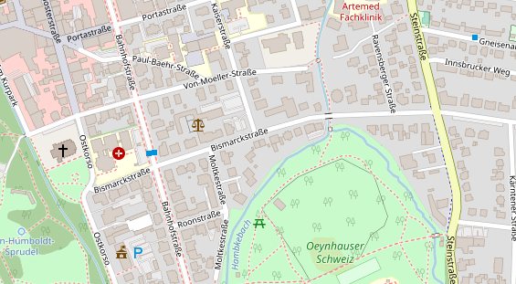 Praxis auf Satellitenbild