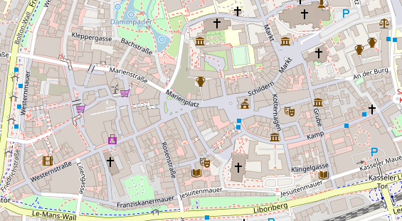 Praxis auf Satellitenbild