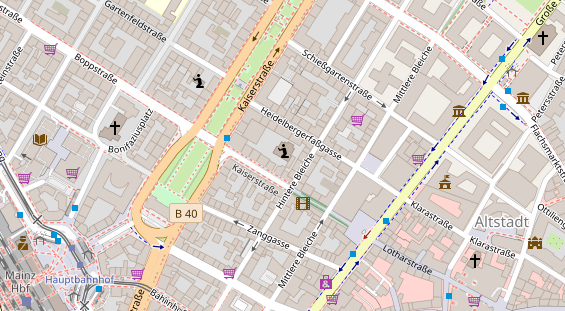 Praxis auf Satellitenbild