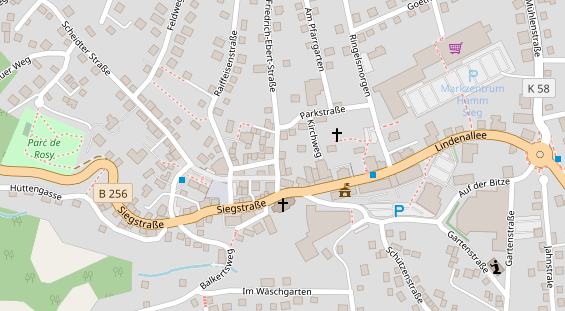 Praxis auf Satellitenbild