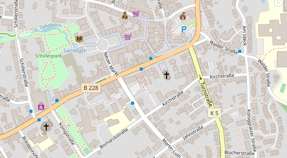 Praxis auf Satellitenbild