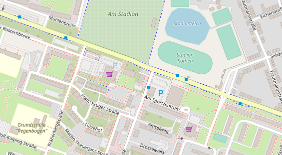 Praxis auf Satellitenbild