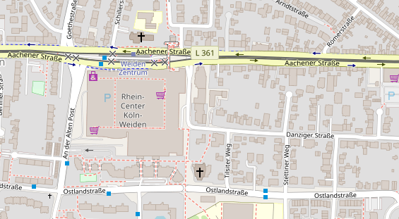 Praxis auf Satellitenbild