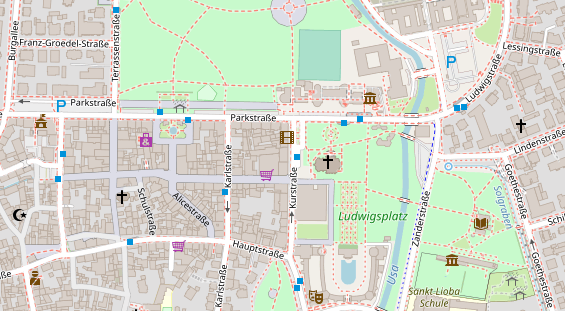 Praxis auf Satellitenbild