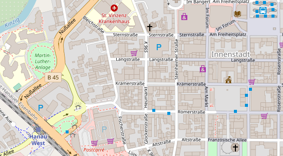 Praxis auf Satellitenbild