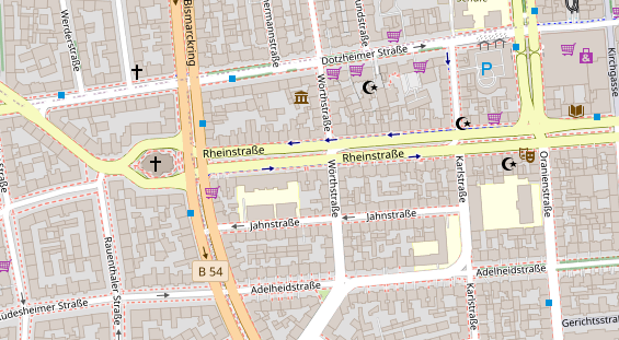 Praxis auf Satellitenbild