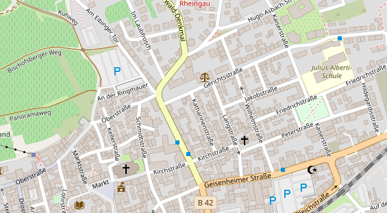 Praxis auf Satellitenbild