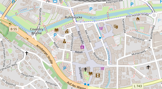 Praxis auf Satellitenbild